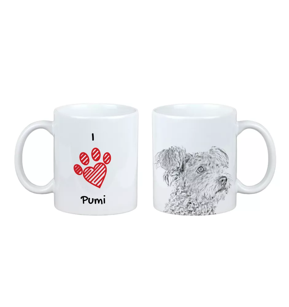 Pumi - Tasse mit Hund, entzückende Tasse mit Grafik, Geschenk mit Ihrem Foto von der Marke Art-Dog