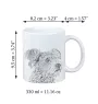 Pumi, Hungarian Pumi, Hungarian herding terrier - cup with a dog, cute cup with graphics, a gift with your photo from the Art-Dog brand