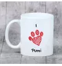 Pumi, Hungarian Pumi, Hungarian herding terrier - cup with a dog, cute cup with graphics, a gift with your photo from the Art-Dog brand