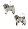 Pug - hanging earrings with dogs, charming jewelry for a dog mom, a gift for a girl from the Art-Dog brand