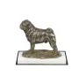 Pug - dog figurine, figure on a white base, trophy for Art-Dog dog show exhibition
