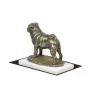 Mops, Pug, Carlin, Carlino, Doguillo - Hundestatue, Figur auf weißem Marmor, Trophäe für die Art-Dog-Hundeaustellung