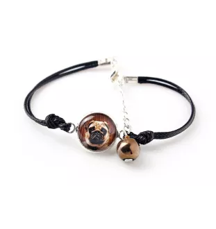 Carlin, Pug, Mops - ensemble de bijoux avec votre photo, accessoire féminin, article fait main, produit fabriqué à la main avec passion pour la création de la marque Art-Dog