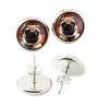 Pug - earrings in a box, your photo, handmade jewelry, a product of the Art-Dog brand