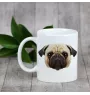 Pug - cup with a geometric dog image and the inscription Art-Dog