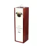 Pug - geometric box with a picture and inscription for wine by Art-Dog