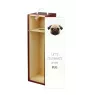 Pug - geometric box with a picture and inscription for wine by Art-Dog