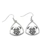 Pug - dog earrings, hanging earrings with a picture, personalized jewelry with Art-Dog brand print