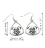 Pug - dog earrings, hanging earrings with a picture, personalized jewelry with Art-Dog brand print