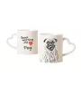 Carlin, Pug, Mops - tasse avec chien, une tasse adorable avec une anse en forme de cœur, un cadeau universel de la marque Art-Dog