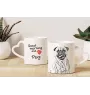 Carlin, Pug, Mops - tasse avec chien, une tasse adorable avec une anse en forme de cœur, un cadeau universel de la marque Art-Dog