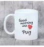 Mops, Pug, Carlin, Carlino, Doguillo - Tasse mit Hund, Tasse mit Bild, personalisiertes Geschenk der Marke Art-Dog