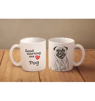 Carlin, Pug, Mops - tasse avec chien, tasse avec photo, cadeau personnalisé de la marque Art-Dog