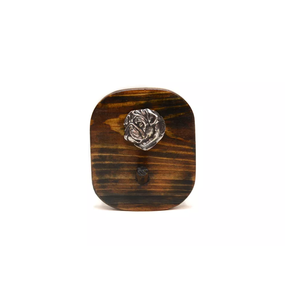 Mops, Pug, Carlin, Carlino, Doguillo I - Leinenhalter, Hundemedaillehalter, Schlüsselhaken der Marke Art-Dog