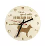 Pungsan dog, Korean Phungsan, Poongsan, Pungsangae - horloge avec chien, horloge en bois, horloge murale pour les amoureux des chiens, horloge de bureau et étagère, Art-Dog