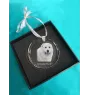 Pyrenean Mastiff, Mastín del Pirineo - crystal bauble with a photo, dog photo in crystal, personalized Christmas tree ornament by Art-Dog brand
