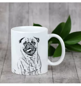 Mops, Pug, Carlin, Carlino, Doguillo - Tasse mit Hund, entzückende Tasse mit Grafik, Geschenk mit Ihrem Foto von der Marke Art-Dog