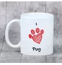 Carlin, Pug, Mops - tasse avec chien, une tasse adorable avec une illustration, un cadeau avec votre photo de la marque Art-Dog