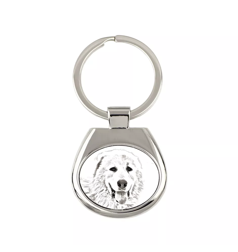 Pyrenäen-Mastiff, Mastín del Pirineo - Schlüsselanhänger mit Hund, Anhänger mit Aufdruck, personalisierter Anhänger der Marke Art-Dog