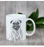 Carlin, Pug, Mops - tasse avec chien, une tasse joyeuse pour les amoureux des chiens, un cadeau personnalisé de la marque Art-Dog