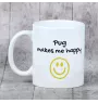 Carlin, Pug, Mops - tasse avec chien, une tasse joyeuse pour les amoureux des chiens, un cadeau personnalisé de la marque Art-Dog