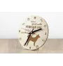 Pungsan dog, Korean Phungsan, Poongsan, Pungsangae - clock with dog, wooden clock with engraving, personalised clock by Art-Dog
