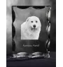 Pyrenean Mastiff, Mastín del Pirineo - crystal with a picture of a dog, glass statuette with a picture, unique frame with a picture from Art-Dog brand