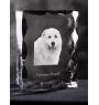 Mâtin des Pyrénées, Mastín del Pirineo - cristal avec photo de chien, statuette en verre avec photo, cadre exceptionnel avec photo de la marque Art-Dog