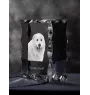 Pyrenean Mastiff, Mastín del Pirineo - crystal with a picture of a dog, glass statuette with a picture, unique frame with a picture from Art-Dog brand