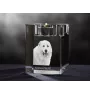 Mâtin des Pyrénées, Mastín del Pirineo - Bougeoir avec photo de chien, porte bougie en cristal, cadeau personnalisé par la marque Art-Dog