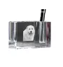 Mastif pirenejski penholder kryształowy z psem Art-Dog