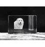 Pyrenean Mastiff, Mastín del Pirineo - Pen stand, crystal organiser with dog photo, unique desk decoration by Art-Dog brand