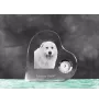 Mâtin des Pyrénées, Mastín del Pirineo - horloge en cristal avec une photo de chien, horloge de table en forme de cœur, horloge debout personnalisée de la marque Art-Dog