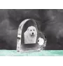 Mâtin des Pyrénées, Mastín del Pirineo - horloge en cristal avec une photo de chien, horloge de table en forme de cœur, horloge debout personnalisée de la marque Art-Dog