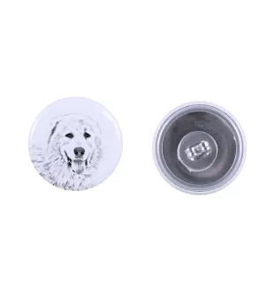 Pyrenean Mastiff, Mastín del Pirineo - unique dog earrings, your pet on a keychain, Art-Dog's own brand