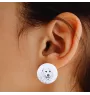 Pyrenean Mastiff, Mastín del Pirineo - unique dog earrings, your pet on a keychain, Art-Dog's own brand