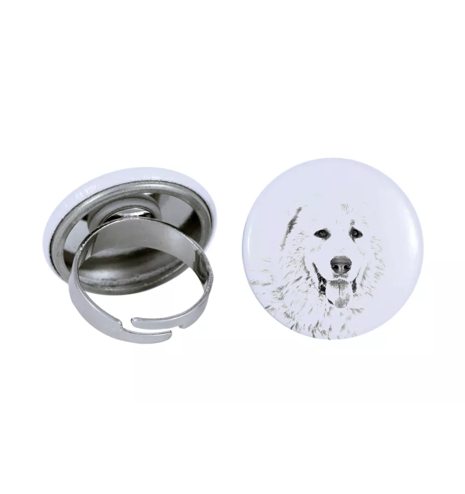 Pyrenean Mastiff, Mastín del Pirineo - women's jewelry with a dog portrait, handmade product, possibility to add your own photo, Art-Dog brand