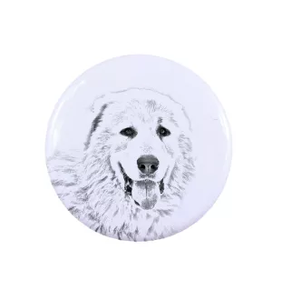 Pyrenäen-Mastiff, Mastín del Pirineo - Anstecknadel mit Ihrem Hund, fügen Sie Ihr eigenes Foto hinzu, Marke Art-Dog