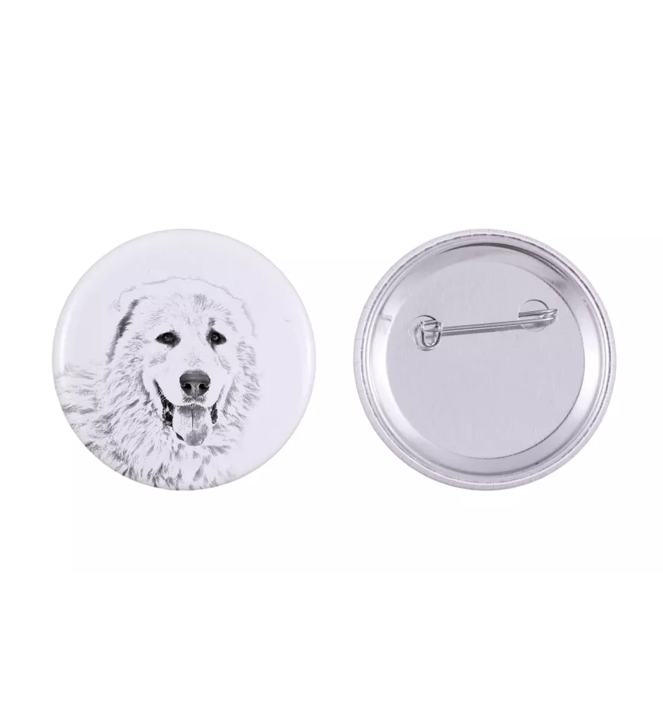 Mâtin des Pyrénées, Mastín del Pirineo - badge avec votre chien, ajoutez votre propre photo, marque Art-Dog