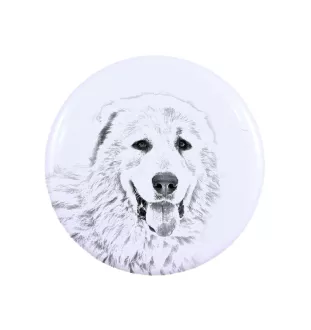 Pyrenäen-Mastiff, Mastín del Pirineo - Anstecknadel mit Ihrem Hund, fügen Sie Ihr eigenes Foto hinzu, Marke Art-Dog