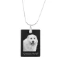 Pyrenean Mastiff, Mastín del Pirineo - Crystal pendant with dog, silver necklace with photo, personalised pendant by Art-Dog brand