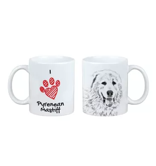 Pyrenean Mastiff, Mastín del Pirineo - cup with a dog, cute cup with graphics, a gift with your photo from the Art-Dog brand