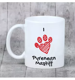 Mastif pirenejski kubek z psem I love Art-Dog