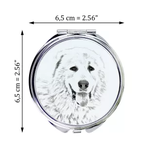Mastif pirenejski lusterko ze zdjęciem psa Art-Dog