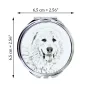 Mâtin des Pyrénées, Mastín del Pirineo - miroir de poche avec chien, miroir personnalisé pour sac à main, miroir compact avec impression de la marque Art-Dog