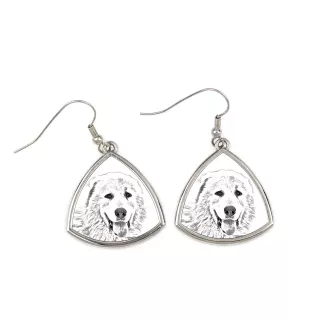 Mâtin des Pyrénées, Mastín del Pirineo - boucles d'oreilles avec chien, boucles d'oreilles pendantes avec photo, bijoux personnalisés avec impression de la marque Art-Dog