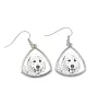 Pyrenean Mastiff, Mastín del Pirineo - dog earrings, hanging earrings with a picture, personalized jewelry with Art-Dog brand print