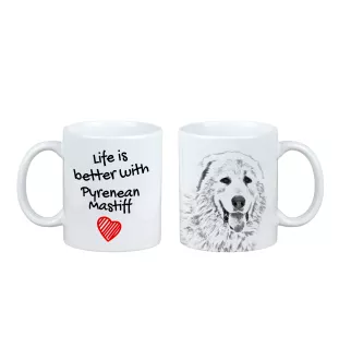 Mâtin des Pyrénées, Mastín del Pirineo - tasse avec chien, tasse avec photo, cadeau personnalisé de la marque Art-Dog