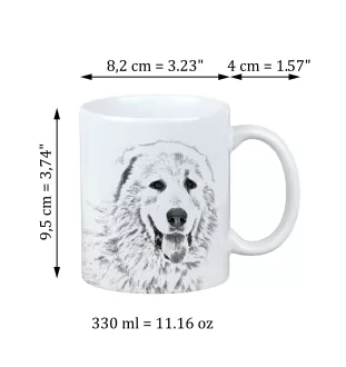 Pyrenäen-Mastiff, Mastín del Pirineo - Tasse mit Hund, fröhliche Tasse für Hundeliebhaber, personalisiertes Geschenk der Marke Art-Dog