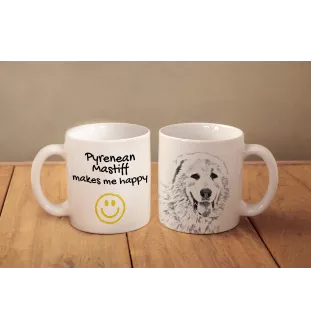 Mâtin des Pyrénées, Mastín del Pirineo - tasse avec chien, une tasse joyeuse pour les amoureux des chiens, un cadeau personnalisé de la marque Art-Dog